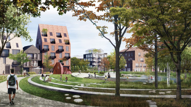 Im neuen Stadtteil Oberbillwerder in Hamburg sollen innovative Mobilitätskonzepte und moderne, energieeffiziente Wohn- und Arbeitsformen verwirklicht werden.