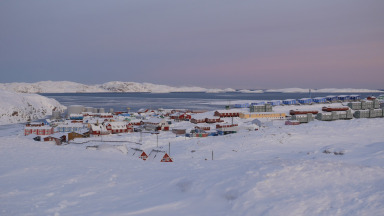 A town in western Greenland: Climate change is transforming this region.